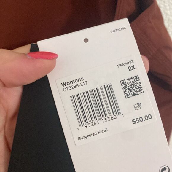 NWT- NIKE- women’s training sports bra- chocolate mocha color- size 2X - Picture 8 of 12